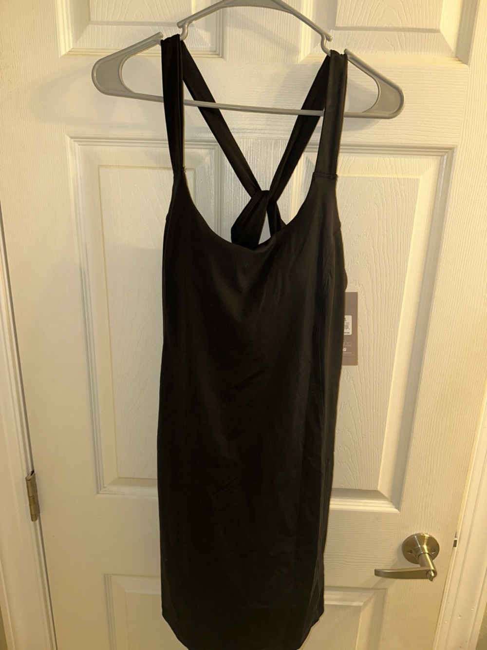 Avia Black Mini Dress with Crisscross Back